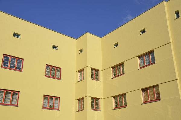 Die Hermann-Beims-Siedlung in Magdeburg ist heute eine denkmalgeschützte Wohnanlage